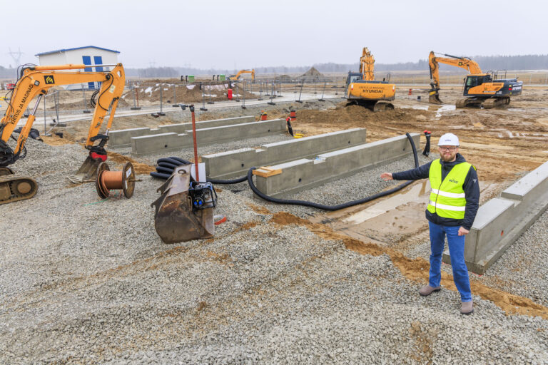 The foundation of the most powerful battery park in Continental Europe is being installed at Kiisa 